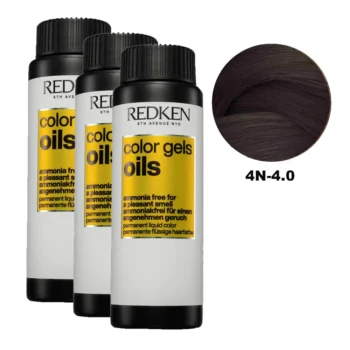 REDKEN COLOR GEL OILS #4N-4.0 60 ml x 3 REDKEN COLOR GEL OILS #4N-4.0 60 ml x 3, EAN 3474637144548