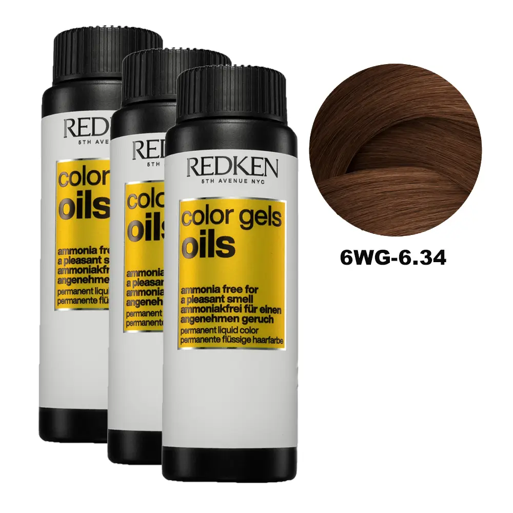 REDKEN COLOR GEL OILS #6WG-6.34 60 ml x 3 REDKEN COLOR GEL OILS #6WG-6.34 60 ml x 3, EAN 3474637242503 ; EAN 3474637269272