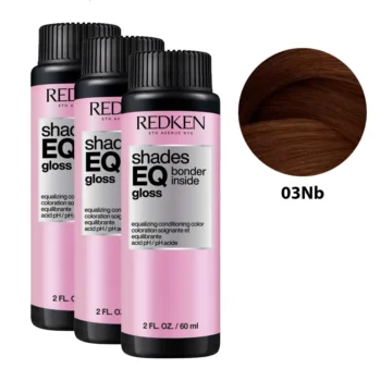 REDKEN SHADES EQ GLOSS Bonder Inside #03NB Изравняващ кондициониращ цвят 3 x 60 ml, EAN 3474637222505