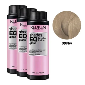 REDKEN SHADES EQ GLOSS Bonder Inside #09NW Coloration revitalisante égalisatrice 3 x 60 ml, EAN 3474637227944