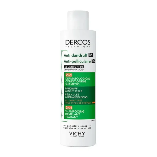 VICHY DERCOS TECHNIQUE Anti-Dandruff DS Dermatological Conditioning Shampoo 2 en 1 200 ml, EAN 3337875902380