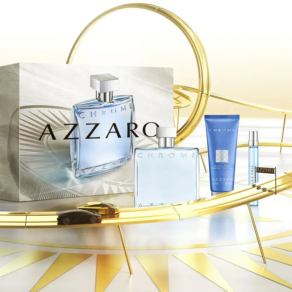 AZZARO CROMADO juego 3 piezas