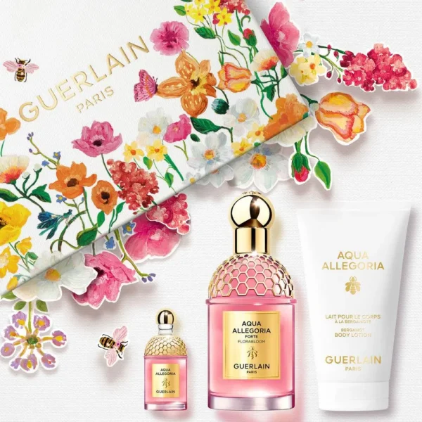 GUERLAIN AQUA ALLEGORIA FLORABLOOM FORTE set 3 pezzi