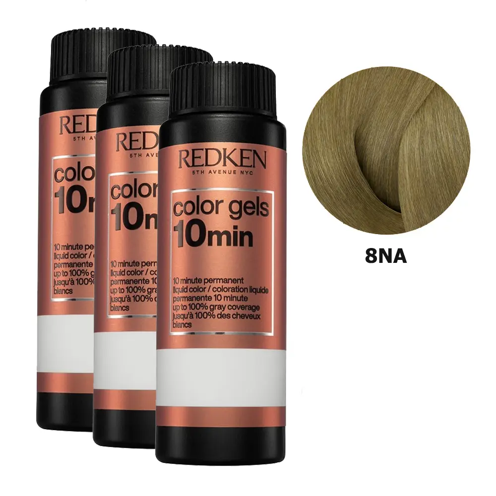 REDKEN COLOR GELS 10 MIN #8NA-8.01 60 ml x 3 REDKEN COLOR GELS 10 MIN #8NA-8,01 60 ml x 3, EAN 3474637115708
