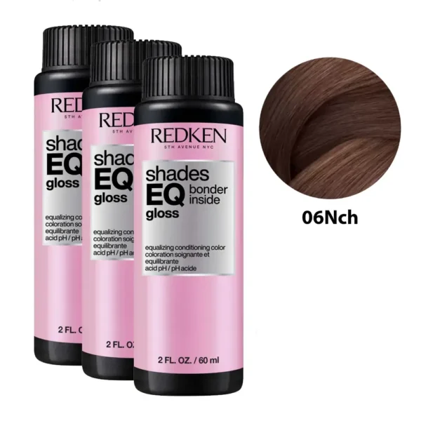 REDKEN SHADES EQ GLOSS Bonder Inside #06NCH Color Acondicionador Igualador 3 x 60 ml, EAN 3474637115739