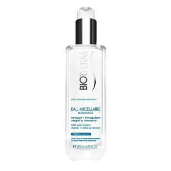 BIOTHERM BIOSOURCE EAU MICELLAIRE Puhdistusaine + meikinpoistoaine 200 ml, EAN 3614271256201