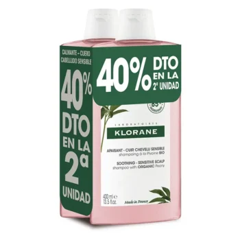 KLORANE PEONY BIO Beruhigendes Shampoo Duo-Pack 2 x 400 ml, EAN 3282779363518