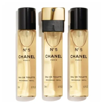 CHANEL N°5 eau de toilette spray bolso recambios 3 x 20 ml. EAN 3145891055719