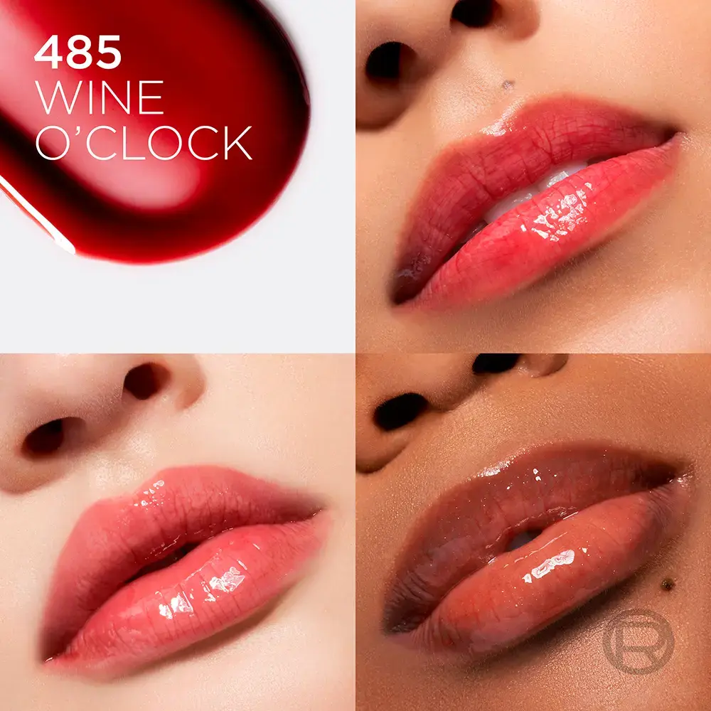 L'OREAL PARIS PLUMP AMBITION Olio labbra all'acido ialuronico #485-Wine O'clock 5 ml L'OREAL PARIS PLUMP AMBITION Olio labbra all'acido ialuronico #485-Wine O'clock 5 ml