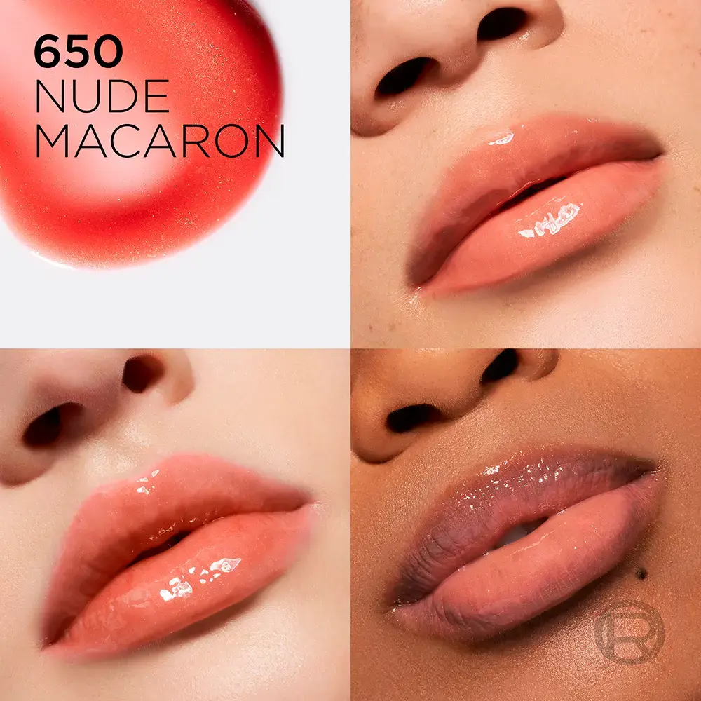L'OREAL PARIS PLUMP AMBITION Hyaluronic Lip Oil #650-Nude Macaron 5 ml L'OREAL PARIS PLUMP AMBITION Hyaluronic Lip Oil #650-Nude Macaron 5 ml