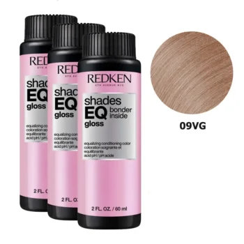 REDKEN Color acondicionador igualador SHADES EQ GLOSS Bonder Inside #09VG-8.23, 3 unidades de 60 ml, EAN 3474636956418