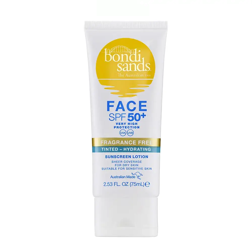 BONDI SANDS Fragrance-Free Tinted Face Lotion SPF50+ 75 ml BONDI SANDS Tinted Face Lotion SPF50+ 75 ml, EAN 0810020173383