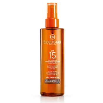 COLLISTAR SAUSAS ALIEJUS Supertanning drėkinamasis sausas aliejus SPF15 200 ml, EAN 8015150260619