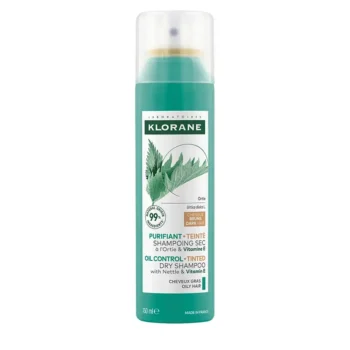 KLORANE NETTLE Shampooing sec teinté Oil Control Châtain/Châtain foncé 150 ml, EAN 3282770396416
