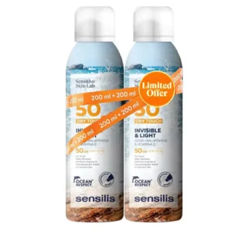 SENSILIS INVISIBLE & LIGHT Telový sprej SPF50+ balenie 2 x 200 ml, EAN 8428749000013