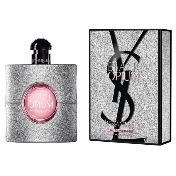 YVES SAINT LAURENT BLACK OPIUM GLITTER парфюмна вода 90 мл - Снимка 3