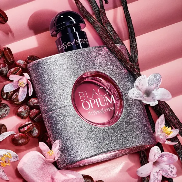YVES SAINT LAURENT BLACK OPIUM GLITTER парфюмна вода 90 мл - Снимка 2