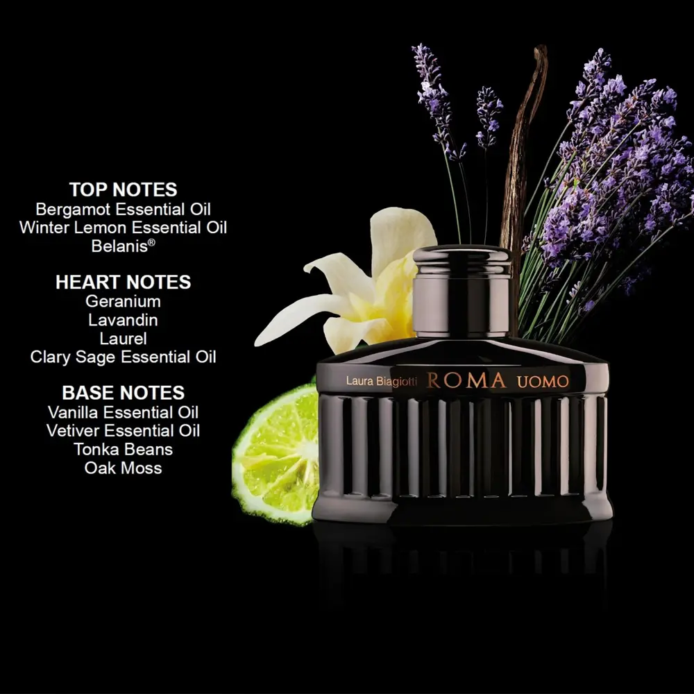 LAURA BIAGIOTTI ROMA UOMO NERO ESTREMO vettä parfum intense 125 ml