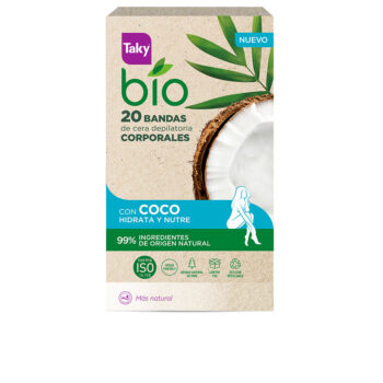 Bandes de cire dépilatoire pour le corps TAKY BIO COCO 20 unités