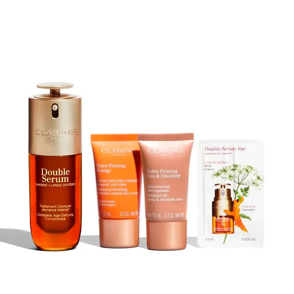 CLARINS DOUBLE SERUMensemble de 4 pièces
