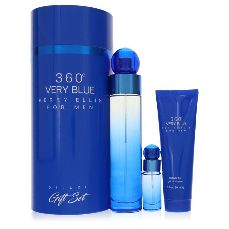 PERRY ELLIS Set regalo 360 VERY BLUE per uomo PERRY ELLIS Set regalo 360 VERY BLUE per uomo