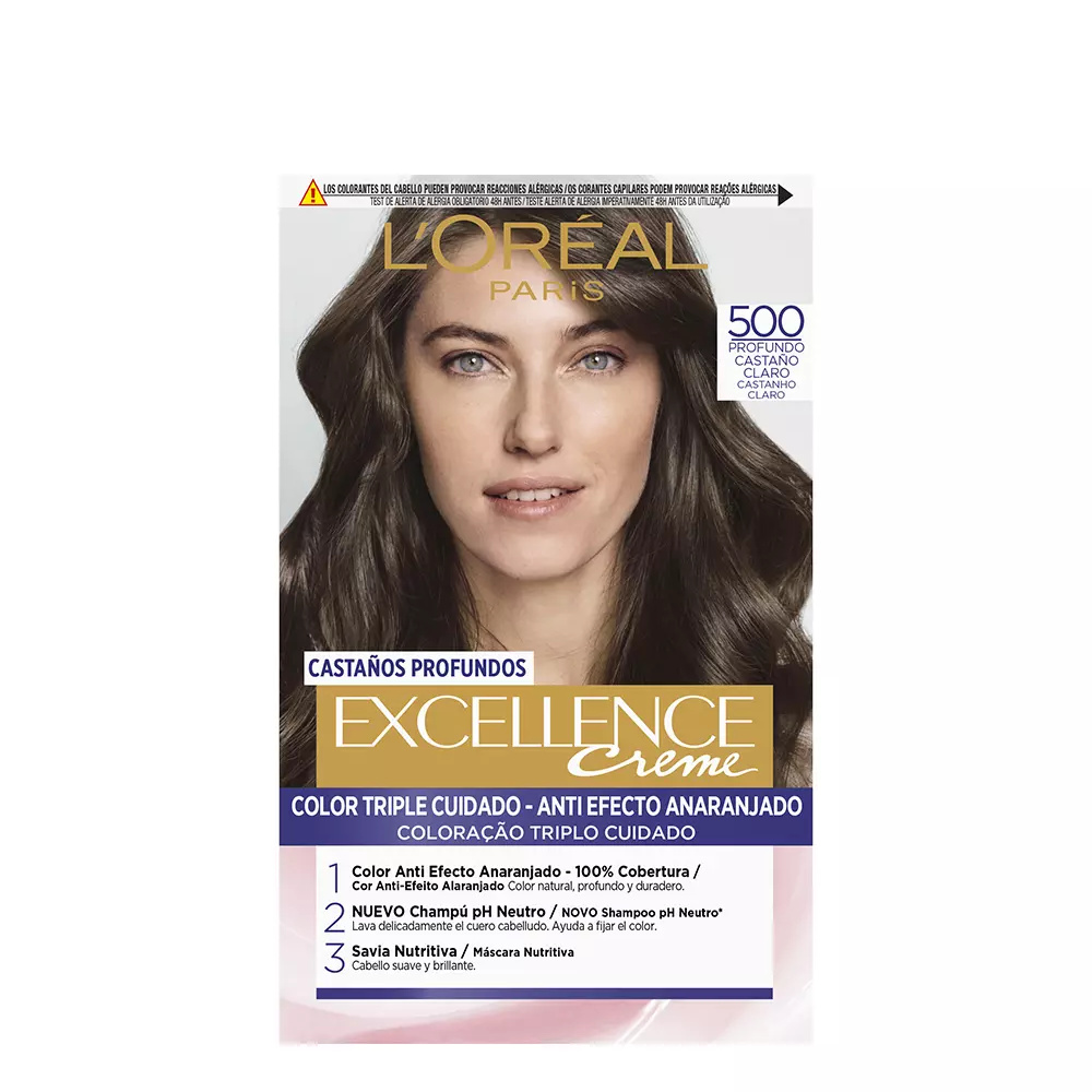 L'ORÉAL PARIS EXCELLENCE BRUNETTE dye #500-true light brown 192 ml L'ORÉAL PARIS EXCELLENCE BRUNETTE dye #500-true light brown 192 ml