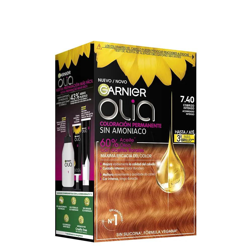 GARNIER OLIA dry permanent color #7.40-cobrizo intenso GARNIER OLIA dry permanent color #7.40-cobrizo intenso