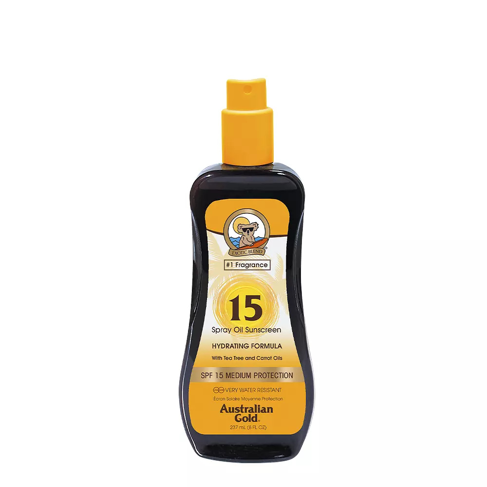 AUSTRALIAN GOLD SUNSCREEN SPF15 spray oil hydrating formula 237 ml AUSTRALIAN GOLD SUNSCREEN SPF15 spray oil hydrating formula 237 ml