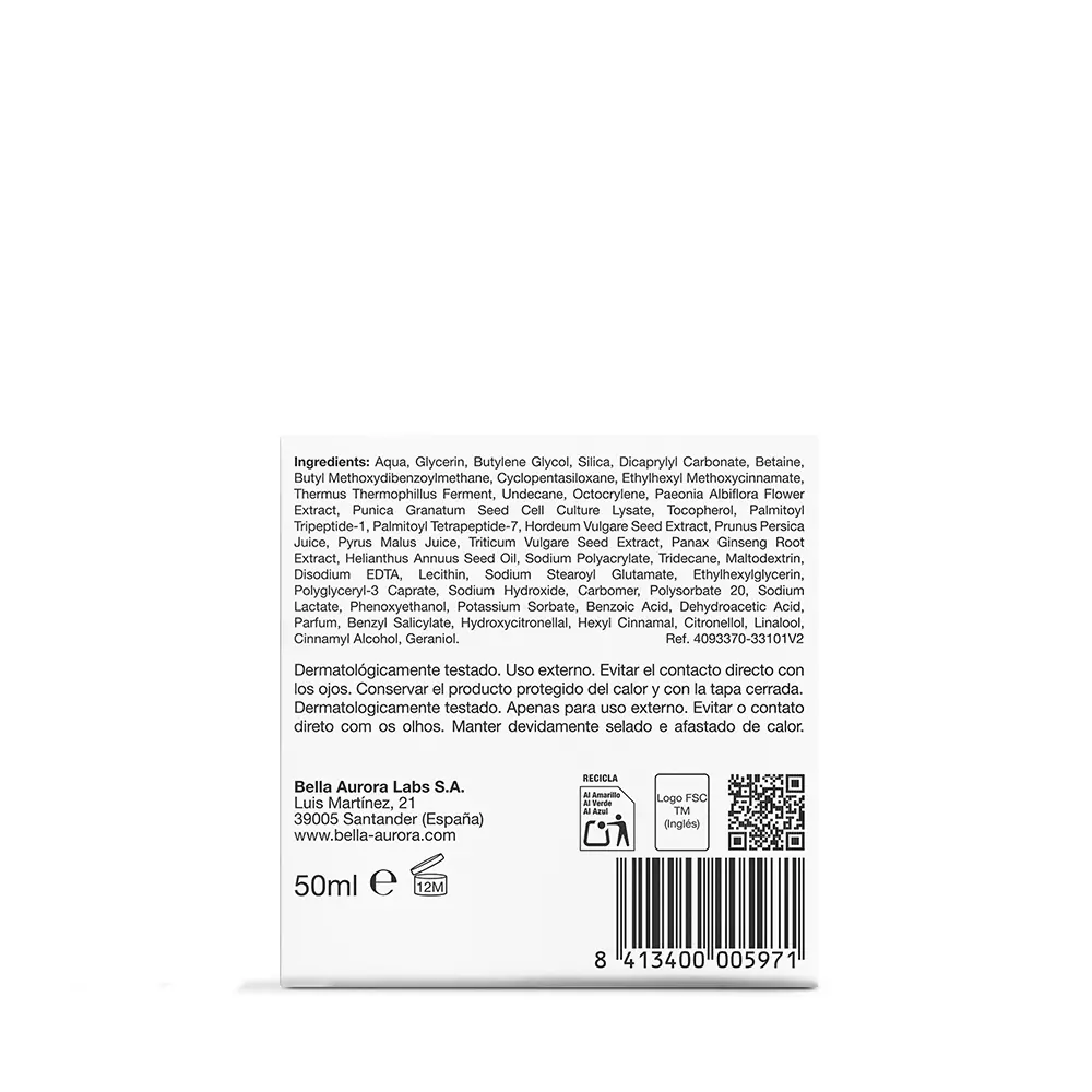 BELLA AURORA BELLA DIA multi-perfecting combination skin/grasa SPF20 50 ml BELLA AURORA BELLA DIA multi-perfecting combination skin/grasa SPF20 50 ml - Image 3