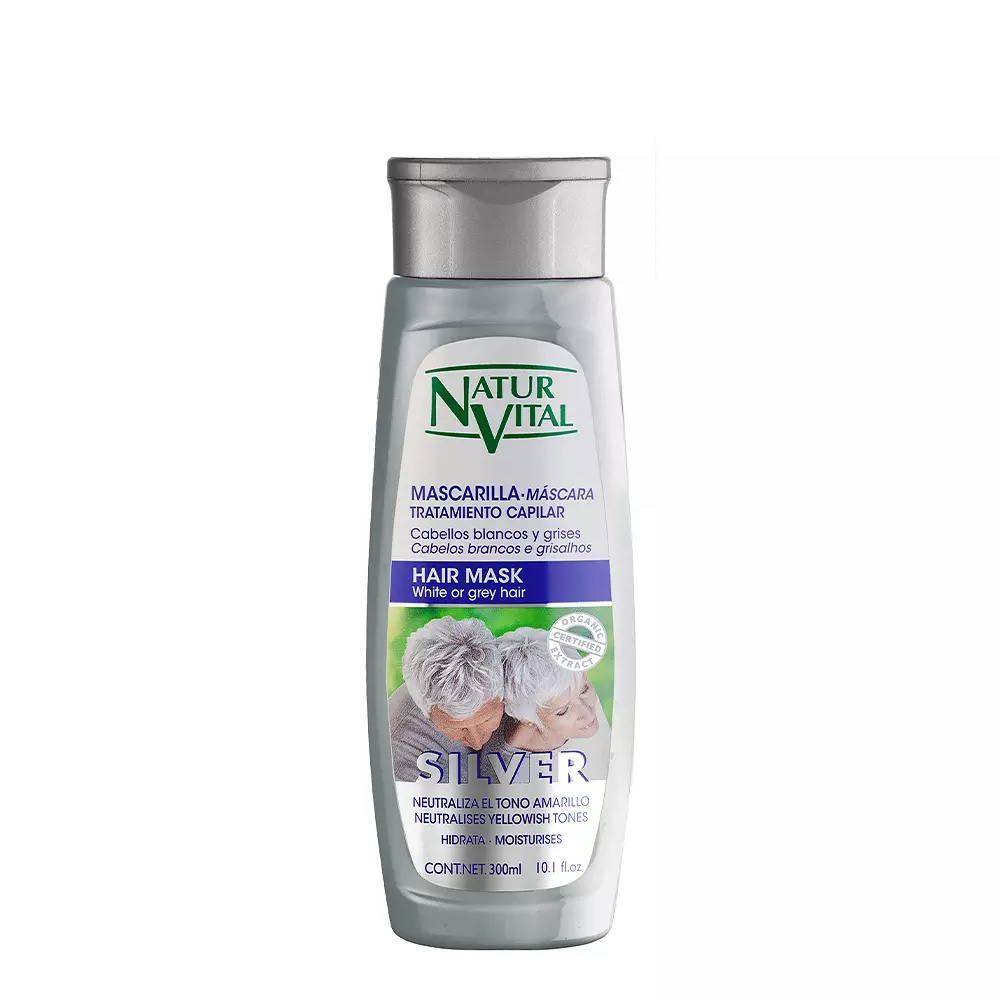 NATUR VITAL MASK SILVER white or gray hair 300 ml NATUR VITAL MASK SILVER white or gray hair 300 ml