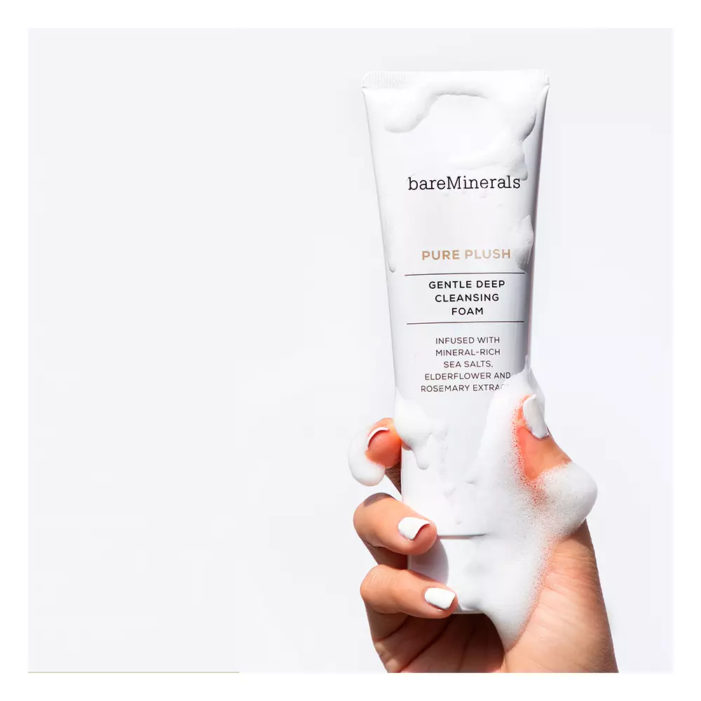 BARE MINERALS PURE PLUSH gentle deep cleansing foam 120 gr BARE MINERALS PURE PLUSH gentle deep cleansing foam 120 gr - Image 2