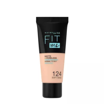 MAYBELLINE FIT ME MATTE+PORELESS foundation #124-soft sand