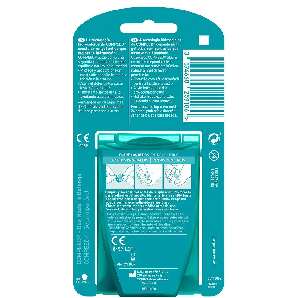 COMPEED CALLOS between fingers 10 dressings