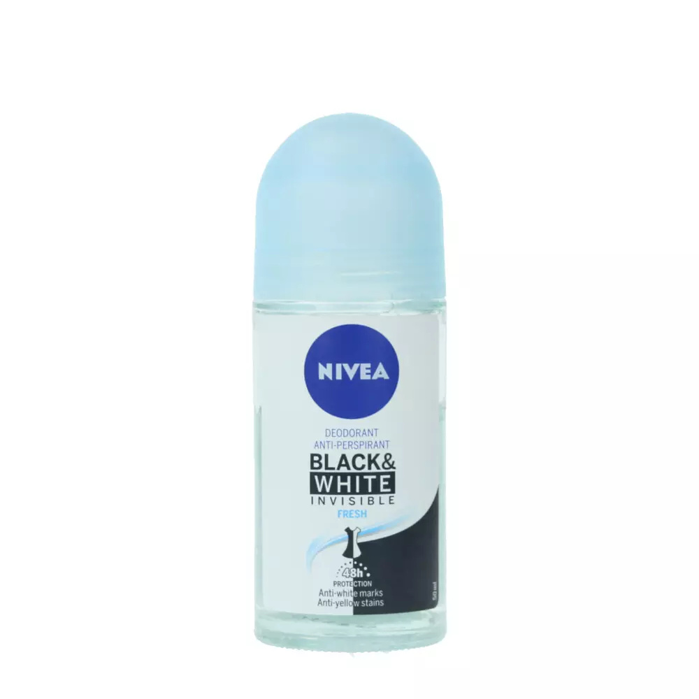 NIVEA BLACK & WHITE INVISIBLE FRESH deo roll-on 50 ml NIVEA BLACK & WHITE INVISIBLE FRESH deo roll-on 50 ml