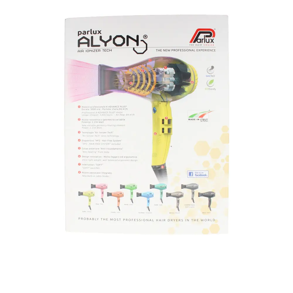 PARLUX PARLUX Sèche-cheveux ALYON #jaune 1 u