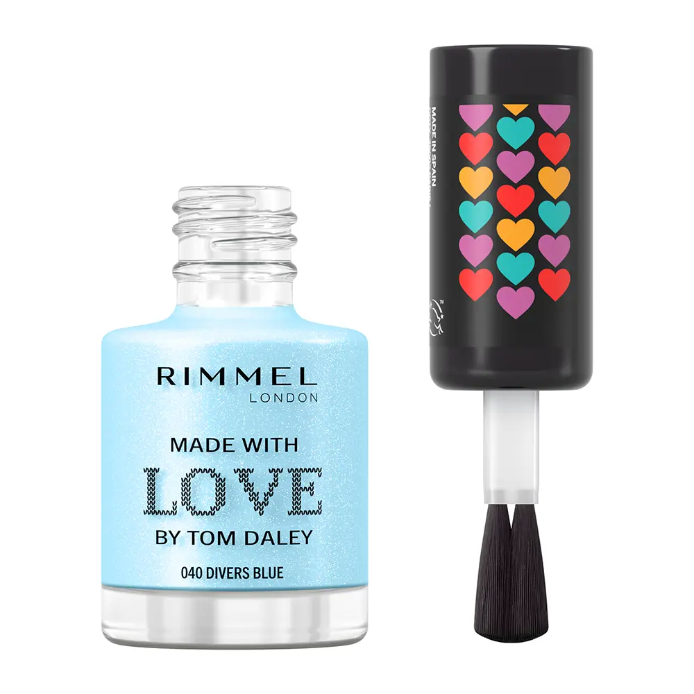 RIMMEL LONDON+ MADE WITH LOVE by Tom Daley nail polish #853-pillow talk 8 ml