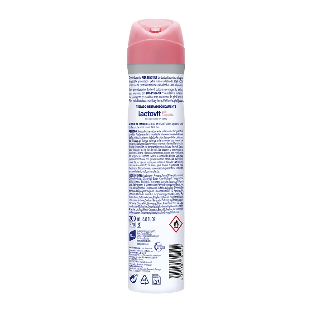 LACTOVIT LACTOVIT SENSIBILE deodorante spray 200 ml