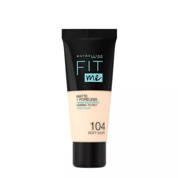 MAYBELLINE FIT ME! Foundation matte+poreless #104-soft ivory