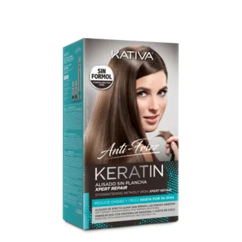 KATIVA KERATIN ANTI-FRIZZ straightening sin plancha repara puntas 30 das