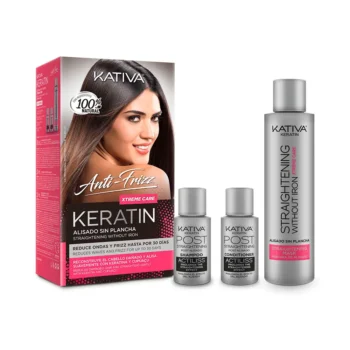 KATIVA KERATIN ANTI-FRIZZ straightening sin plancha xtrem care 30 das