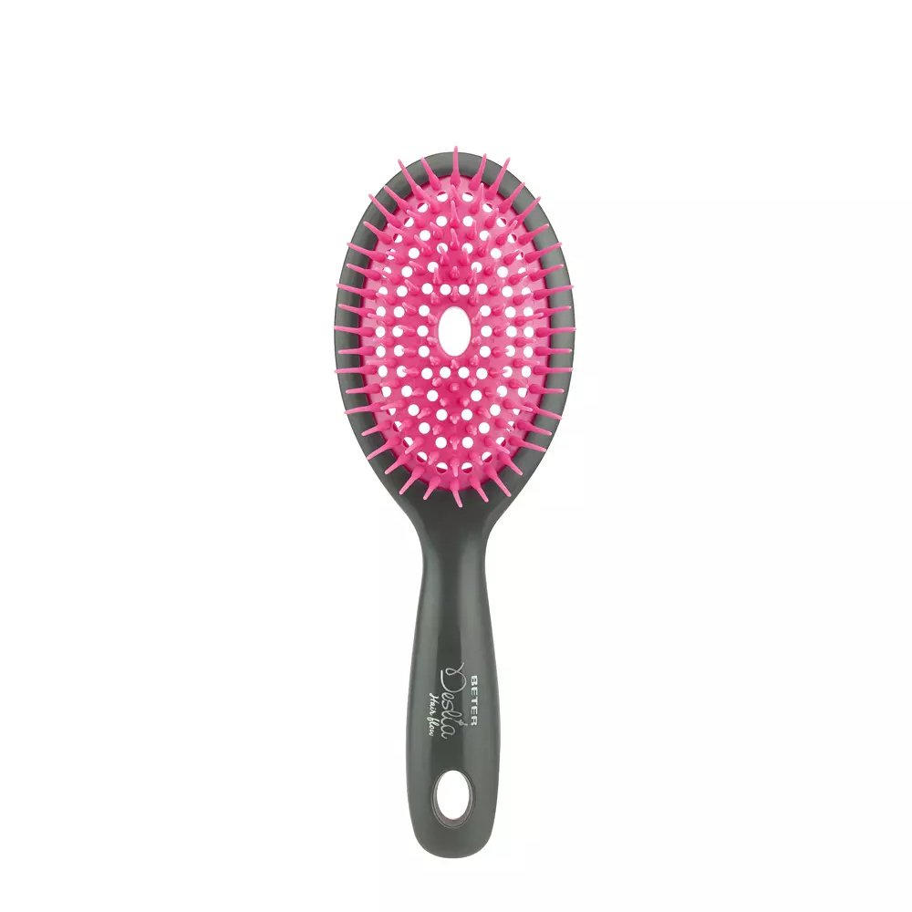 BETER DESLÍA HAIR FLOW brush oval pequeńo #fucsia 1 u BETER DESLÍA HAIR FLOW brush oval pequeńo #fucsia 1 u