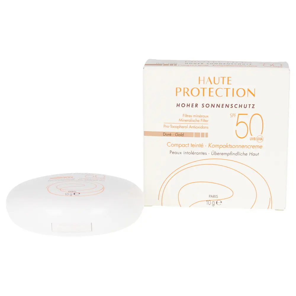 AVENE SOLAIRE HAUTE PROTECTION high protection tinted compact #doré