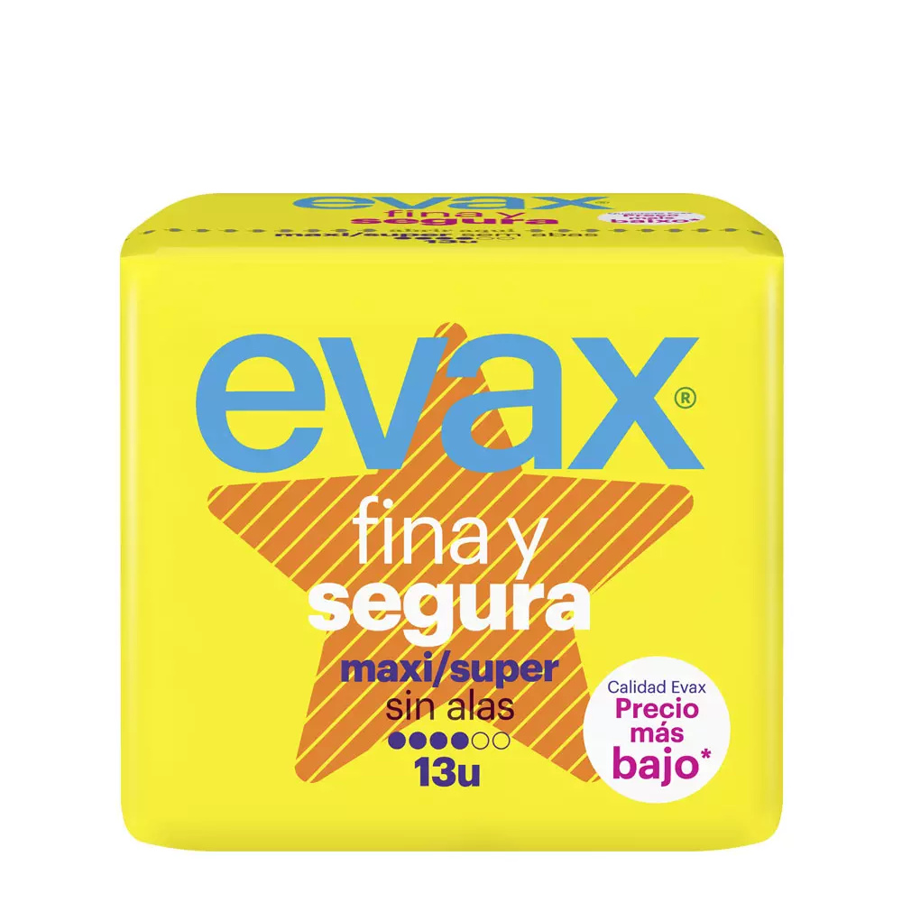 EVAX FINA&SEGURA compresas maxi 13 u EVAX FINA&SEGURA compresas maxi 13 u