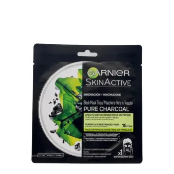 GARNIER PURE CHARCOAL black mask tissu detox effect 28 gr