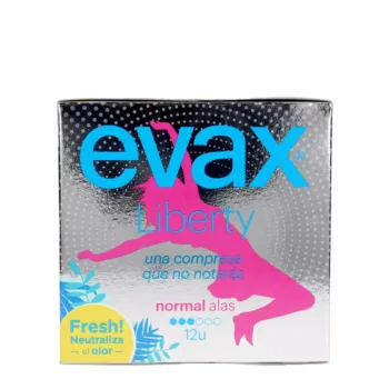 EVAX LIBERTY compresas normal alas 12 u