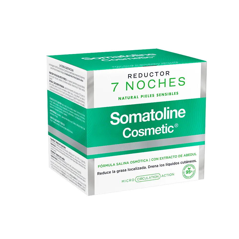 SOMATOLINE COSMETIC+ REDUCTOR NATURAL 7 NOCHES piel sensible 400 ml