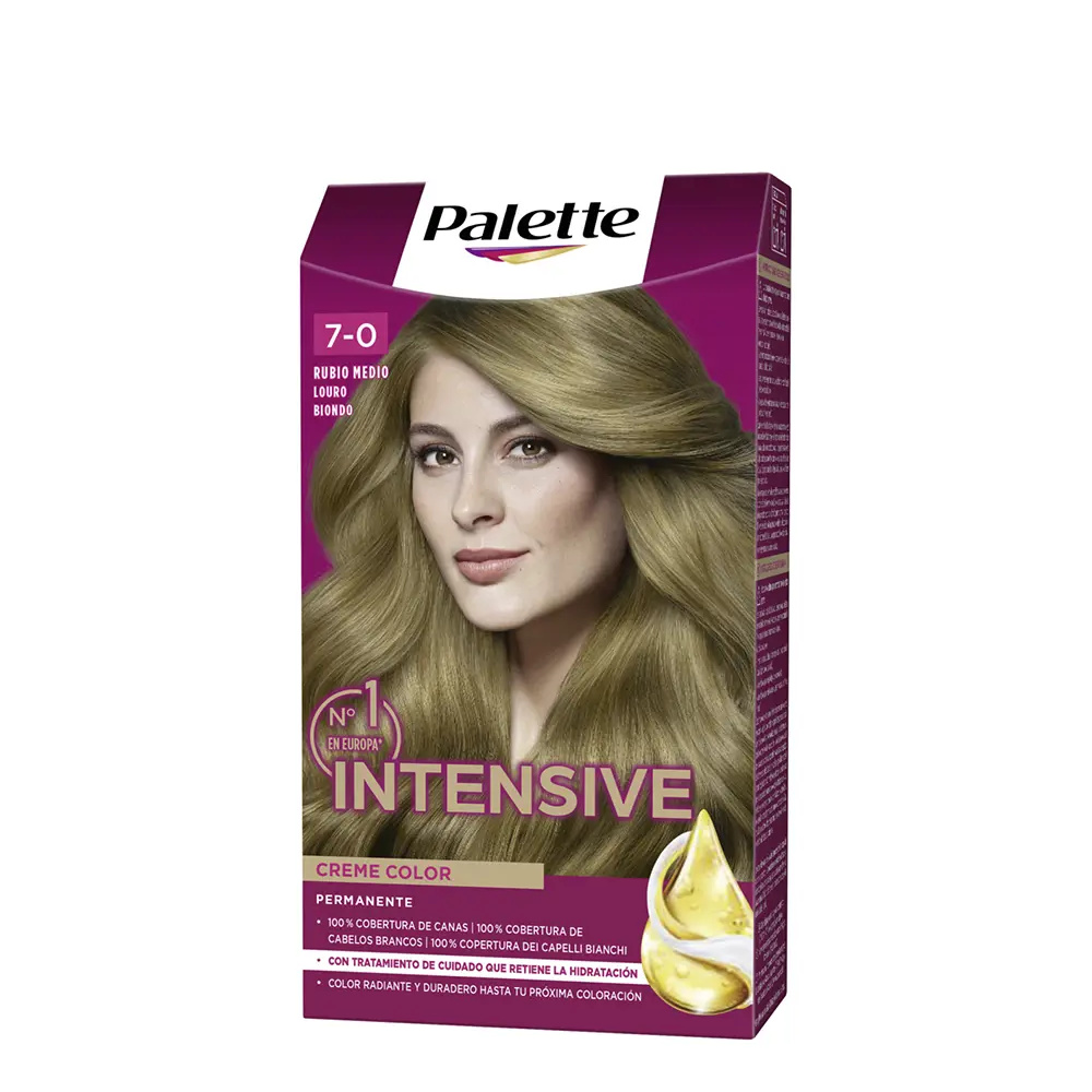 PALETTE+ PALETTE INTENSIVE tinte #7-rubio medio 1 u PALETTE+ PALETTE INTENSIVE tinte #7-rubio medio 1 u