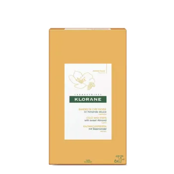 KLORANE COLD WAX STRIPS with sweet almond 6 pz