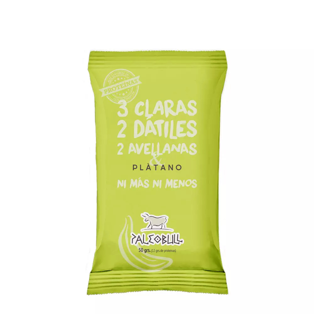 PALEOBULL BARRITA ENERGETICA #plAtano 50 gr PALEOBULL BARRITA ENERGETICA #plAtano 50 gr