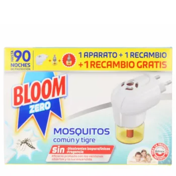 BLOOM BLOOM ZERO MOSQUITOS electrical device + 2 spare parts